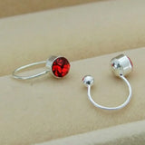 Crystal Rhinestone Clip-On U Body Ear Cuff Stud Earring