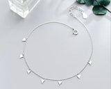 925 Sterling Silver Triangle Geometric Anklet Bracelet GTLS735