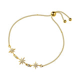 925 Sterling Silver CZ Starshine Chain Bracelet