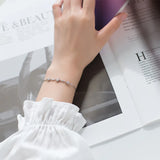 925 Sterling Silver CZ Starshine Chain Bracelet