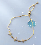 925 Sterling Silver CZ Starshine Chain Bracelet