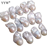 1pc 15-20mm Baroque Freshwater Pearl Beads AAAA No Hole DIY Necklace