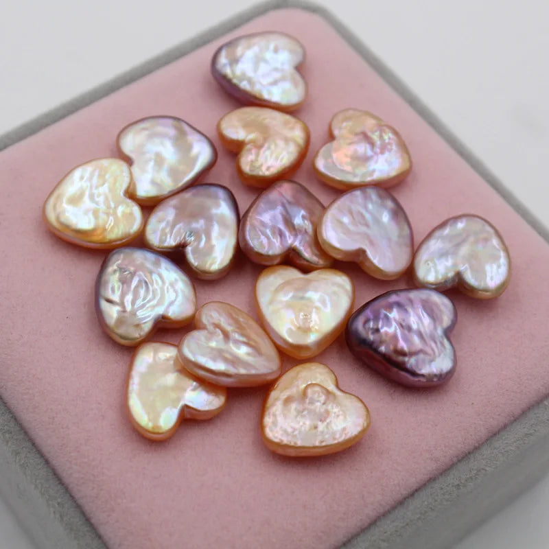 15mm Shining Pink Purple Pearl Bead No Hole Irregular Shape Lovely Baroque Pearl