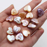 15mm Shining Pink Purple Pearl Bead No Hole Irregular Shape Lovely Baroque Pearl