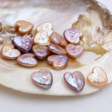 15mm Shining Pink Purple Pearl Bead No Hole Irregular Shape Lovely Baroque Pearl