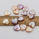 15mm Shining Pink Purple Pearl Bead No Hole Irregular Shape Lovely Baroque Pearl