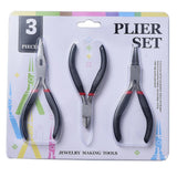 Jewelry Pliers DIY Tools Set Nose Plier Side Wire Cutter Carbon-Hardened Steel