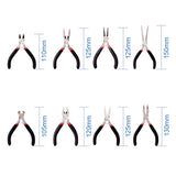Jewelry Pliers DIY Tools Set Nose Plier Side Wire Cutter Carbon-Hardened Steel