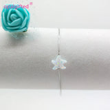 Light Opal Starfish Charm Bracelet 925 Silver DIY Jewelry Gift