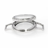 316L Stainless Steel Magnetic Closure Wrap Bracelet Locket