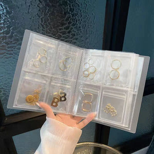 1pc Transparent Jewellery Storage Bag 3/4/9 Grids Protective Container