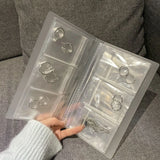 1pc Transparent Jewellery Storage Bag 3/4/9 Grids Protective Container