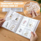 1pc Transparent Jewellery Storage Bag 3/4/9 Grids Protective Container