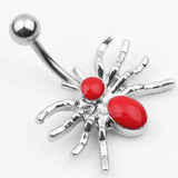 316L Stainless Steel Octopus Dangle Belly Bar Navel Ring