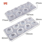 Irregular Geometric Stone Silicone Mold Epoxy Resin Molds for DIY Jewelry Crafts