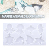 Marine Animal Mirror Silicone Mold Octopus Whale 3D Jellyfish