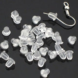 100pcs Earring Holders Stoppers Heavy Duty Rubber Earring Backs