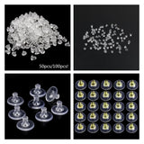 100pcs Earring Holders Stoppers Heavy Duty Rubber Earring Backs
