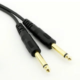 6.35mm Stereo Female to 2 Dual 6.35mm Mono Male Y Splitter Cable