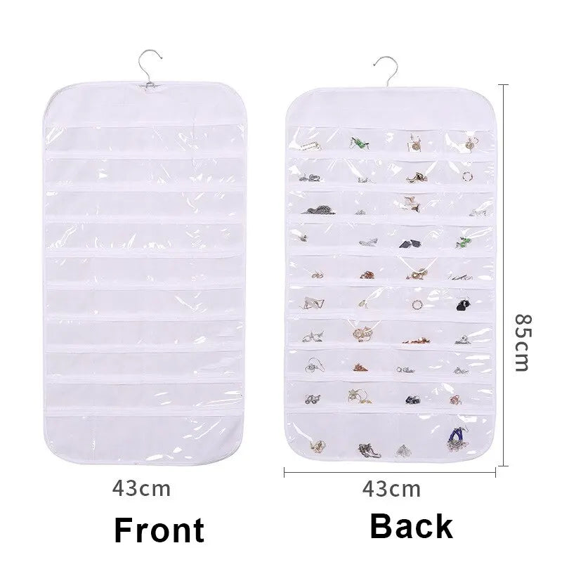 80 Pocket Hanging Jewelry Organizer for Women