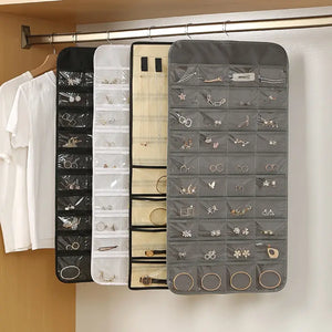 80 Pocket Hanging Jewelry Organizer for Women