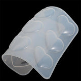 9-Cavity Silicone Heart Shape Mold for DIY Pendant Necklace
