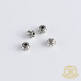 925 Sterling Silver 6mm Spacer Beads for DIY Bracelet Making Jewelry Finding