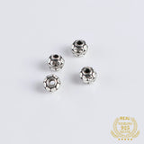 925 Sterling Silver 6mm Spacer Beads for DIY Bracelet Making Jewelry Finding