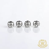 925 Sterling Silver 6mm Spacer Beads for DIY Bracelet Making Jewelry Finding