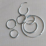 925 Sterling Silver Circle Earring Hook DIY Earring Making Fine Jewelry Finding