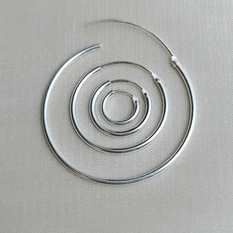 925 Sterling Silver Circle Earring Hook DIY Earring Making Fine Jewelry Finding