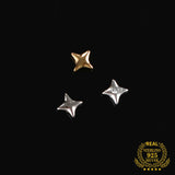 925 Sterling Silver Star Charm Spacer Beads for Jewelry Making