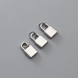 925 Silver Lock Charm Pendant for DIY Jewelry Making
