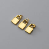 925 Silver Lock Charm Pendant for DIY Jewelry Making