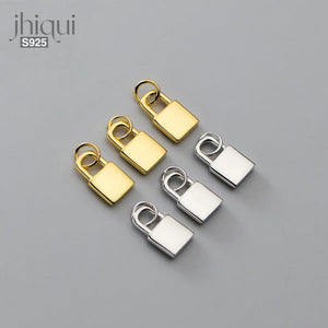 925 Silver Lock Charm Pendant for DIY Jewelry Making