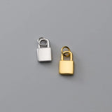 925 Silver Lock Charm Pendant for DIY Jewelry Making