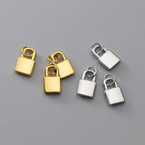 925 Silver Lock Charm Pendant for DIY Jewelry Making