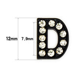 1pc A-Z Full Rhinestone Slide Letters for Bracelet DIY Jewelry Making