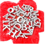 1pc A-Z 8mm Half Crystal Slide Letters Charms DIY Bracelet Wristband Pet Collar