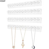 Adhesive Wall Hanging Jewelry Storage Holder Hooks Organizer