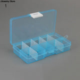 Adjustable 1-15 Grids Storage Box Jewelry Earring Holder Case