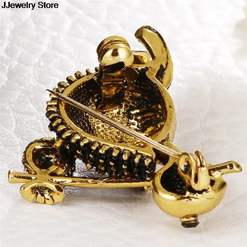 Crystal Vintage Dragonfly Brooch for Women Insect Pin Dress Coat Jewelry
