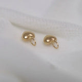 Au750 18k Hollow Heart Charm Pendant for DIY Jewelry Making