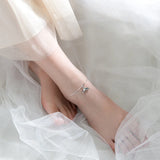 925 Sterling Silver Mermaid Anklet Bracelet GTLS876
