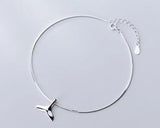 925 Sterling Silver Mermaid Anklet Bracelet GTLS876