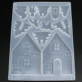 Big Christmas House Castle Silicone Mould for Resin Jewelry Making