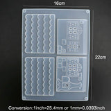Big Christmas House Castle Silicone Mould for Resin Jewelry Making