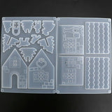 Big Christmas House Castle Silicone Mould for Resin Jewelry Making