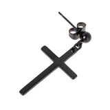 Cross Earring Titanium Steel Hipster Drop Earrings Punk Style