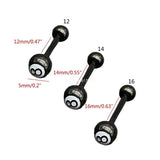 Number 8 Billiards Ball Tongue Nail, Body Piercing Jewelry